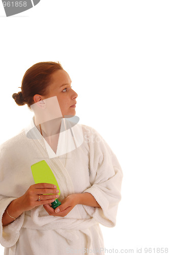 Image of Woman with lotion.