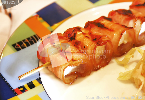 Image of Bacon rolls with cheese