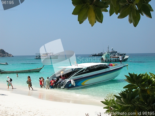 Image of High speed boat at Similan Island