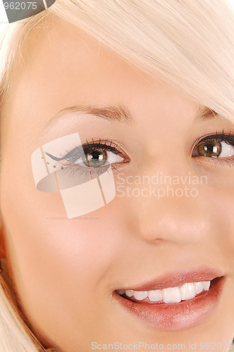 Image of Close-up woman face.