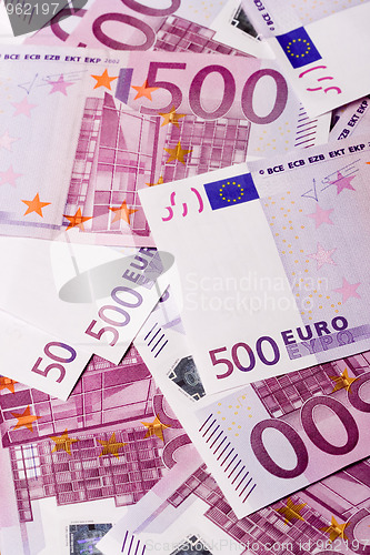 Image of euro banknotes