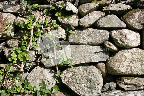 Image of rock fence background