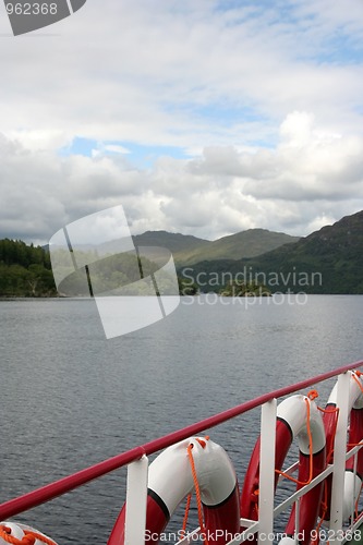 Image of scotland lake view from boat