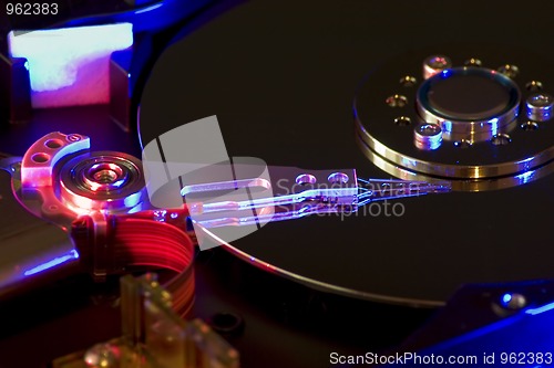 Image of hard disk drive detail