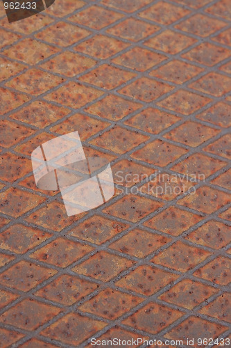 Image of The closeup of rusty iron