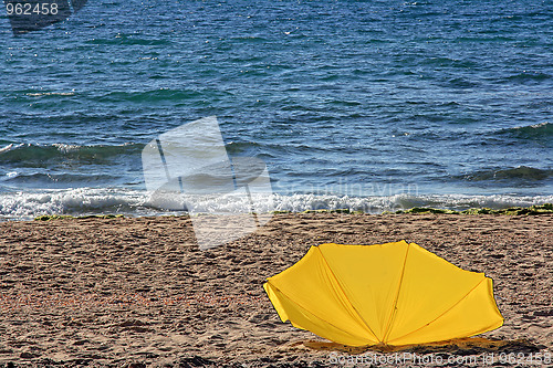 Image of The bag on the sand