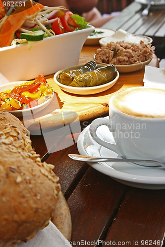 Image of The breakfast in the restaurant