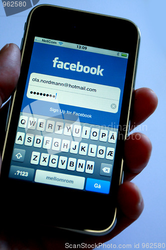 Image of iPhone Facebook