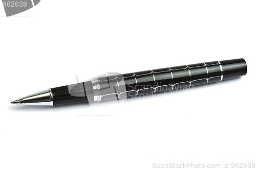 Image of Black Ballpoint Pen Isolated On White