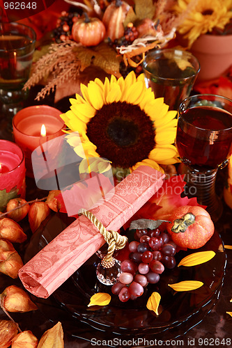 Image of Place setting for Thanksgiving
