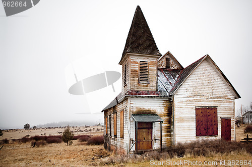 Image of abandoned rural church