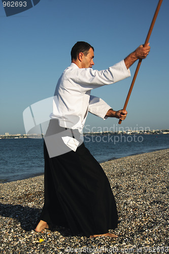 Image of Man exercising aikido