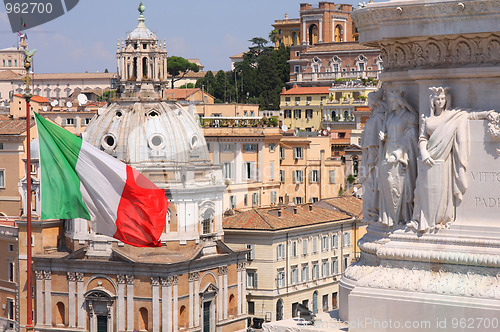 Image of view of panorama Rome, Italy