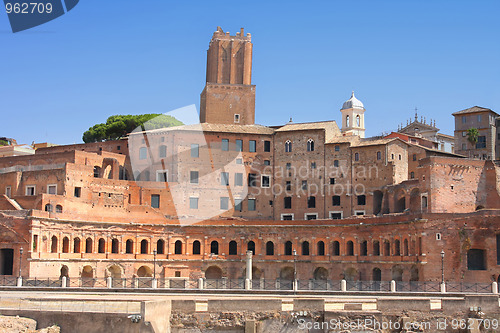 Image of Trajan Market (Mercati Traianei) in Rome, Italy 