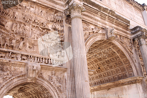 Image of Arco di Settimio Severo, Forum Romano in Rome, Italy