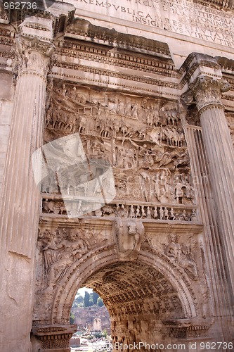 Image of Arco di Settimio Severo, Forum Romano in Rome, Italy