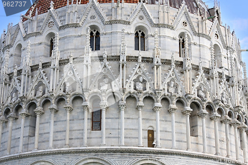 Image of Baptistry of St. John in Pisa, Tuscany, Italy 