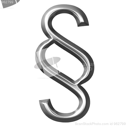 Image of 3D Silver Section Sign
