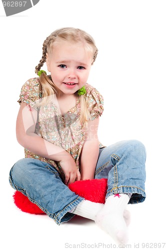 Image of Little girl in studio