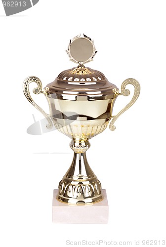 Image of Gold trophy cup 