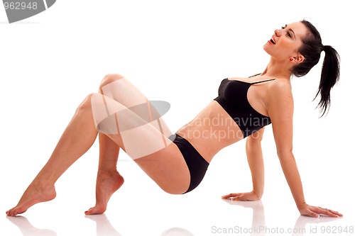 Image of fitness woman exercising