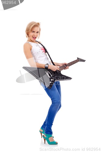 Image of woman with the guitar