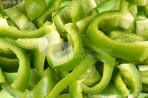 Image of Green bell pepper background