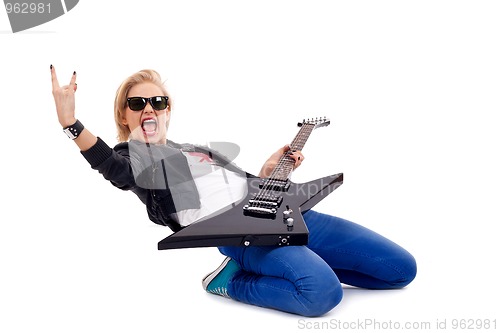 Image of rock and roll girl