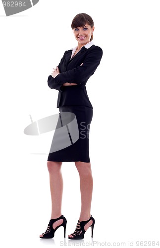 Image of happy business woman