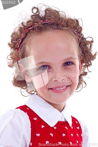 Image of portrait of a cute little girl