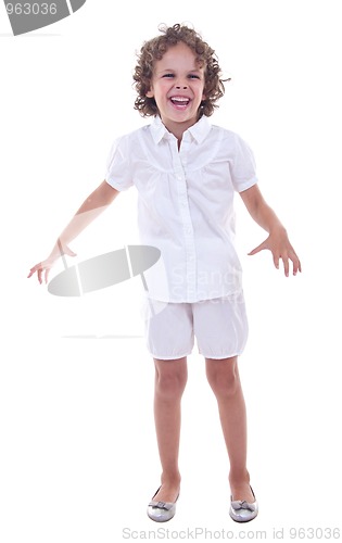 Image of little girl laughing