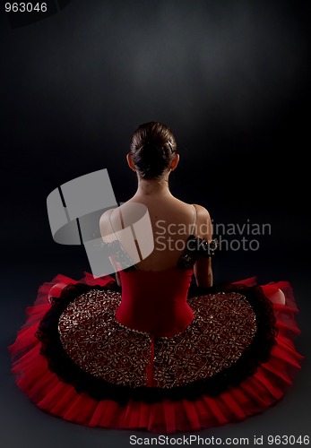 Image of back of a ballerina