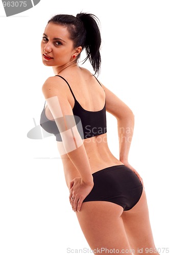 Image of Slim tanned woman