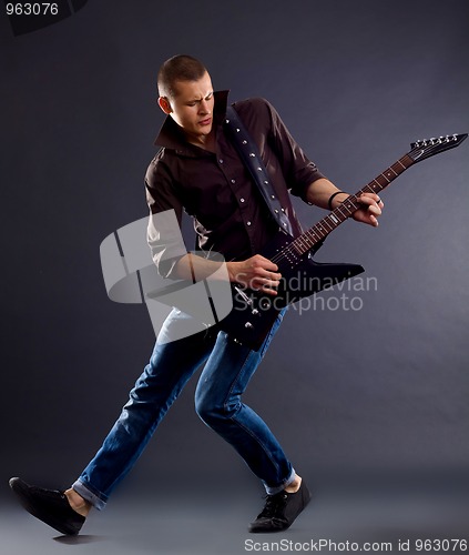 Image of awesomen guitar player