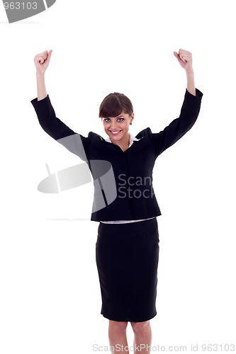 Image of woman winning