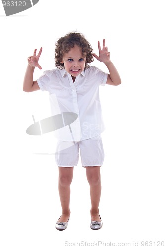 Image of girl making a funny face