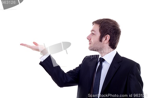 Image of Business man presenting