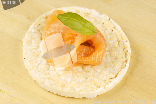 Image of Rice cake with salmon