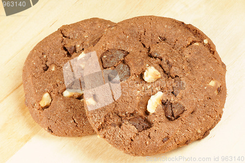 Image of Two chocolate cookies