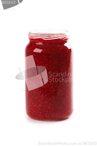 Image of homemade raspberry jam