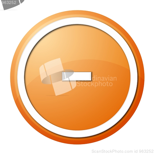 Image of Orange Button Minus