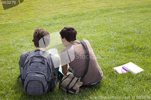 Image of Studing in outdoor