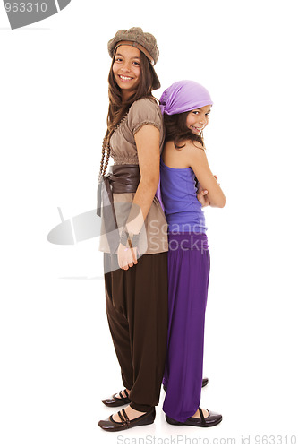 Image of Young happy sisters