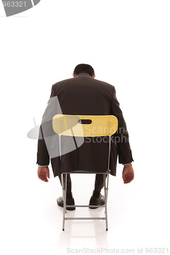 Image of Exhausted businessman