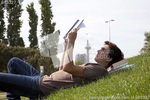 Image of Studing in outdoor