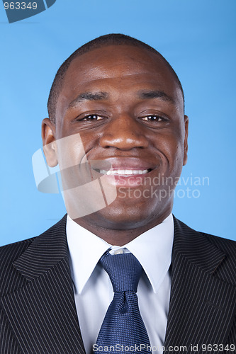 Image of African businessman smile