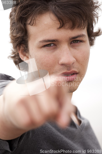 Image of Teenager pointing to you