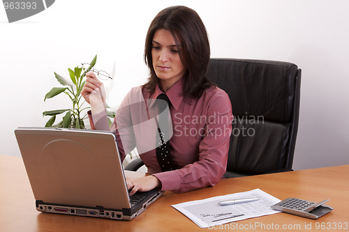 Image of businesswoman working 