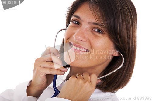 Image of friendly woman doctor