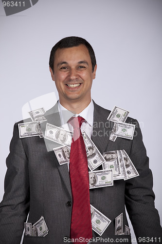 Image of Happy rich businessman